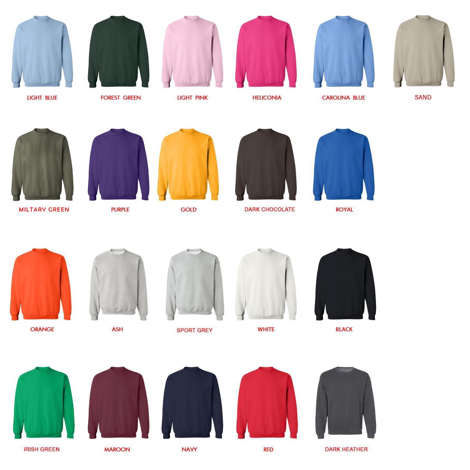 sweatshirt color chart - Bocchi The Rock Store